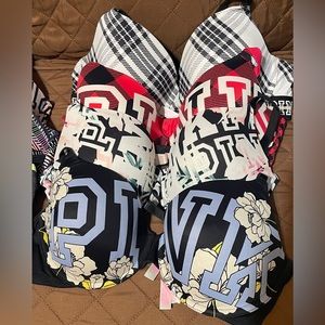 36D FOUR VICTORIA’S SECRET LIGHTLY LINED T SHIRT BRAS